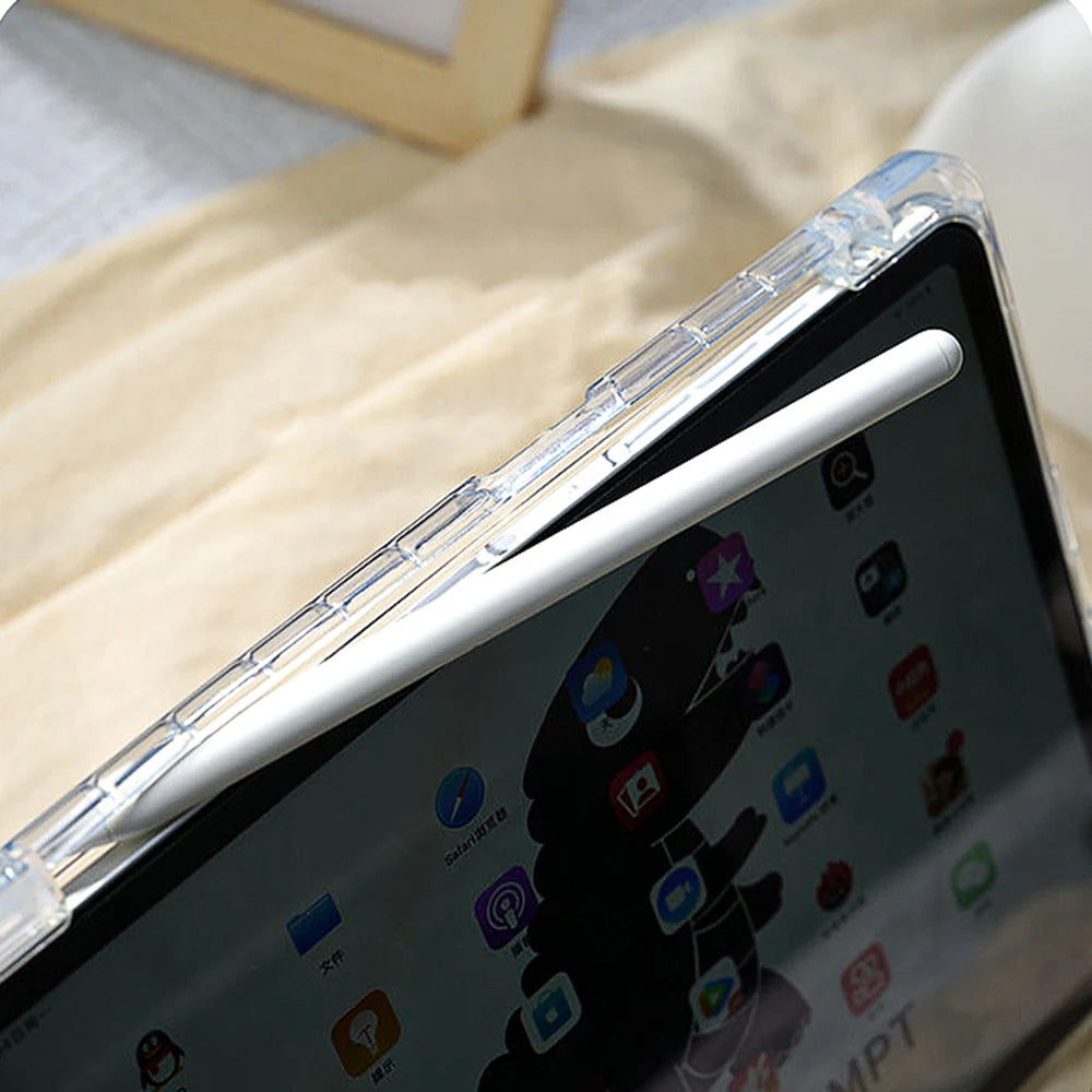 Étui avec Support pour iPad Air 11" 2025, iPad Pro 11/12.9", iPad 10ème/11ème Génération - Compatible M2/M3/M4/M5
