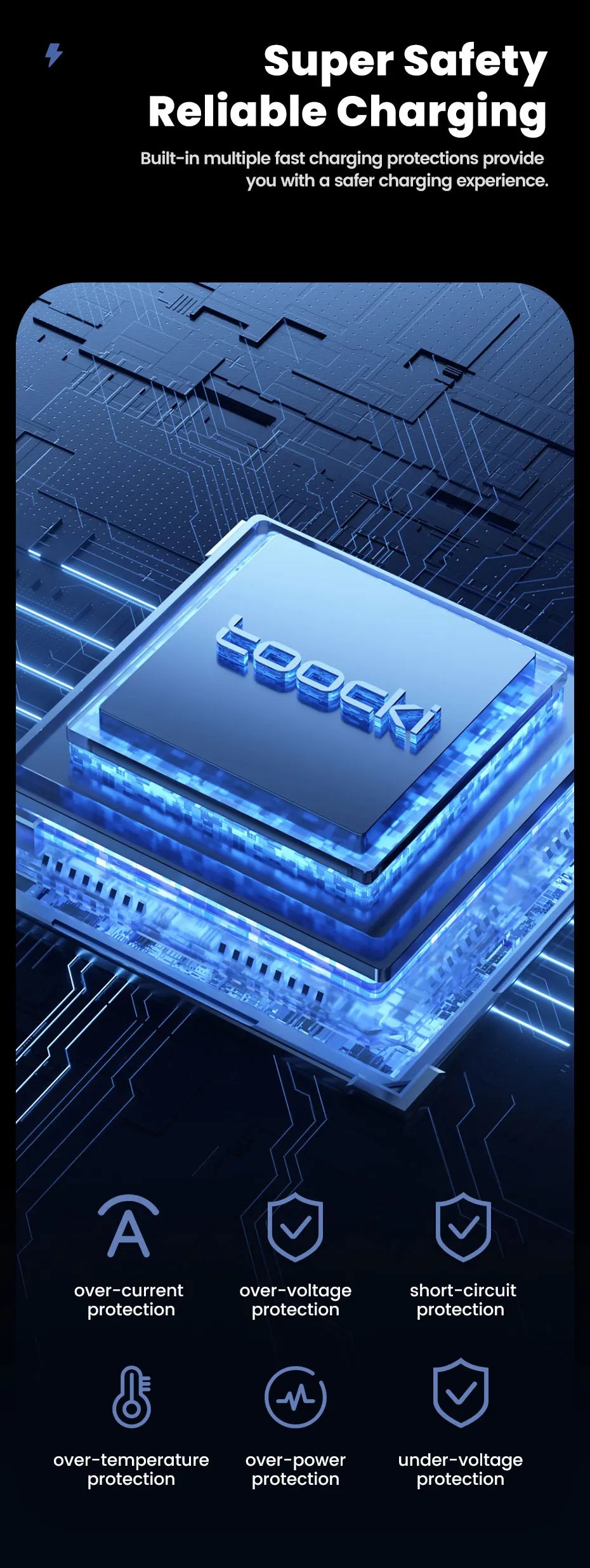 Chargeur Voiture USB-C Toocki 45W PD - Mini Adaptateur Charge Rapide avec Anneau pour iPhone 15, 14 Pro, Xiaomi, Huawei