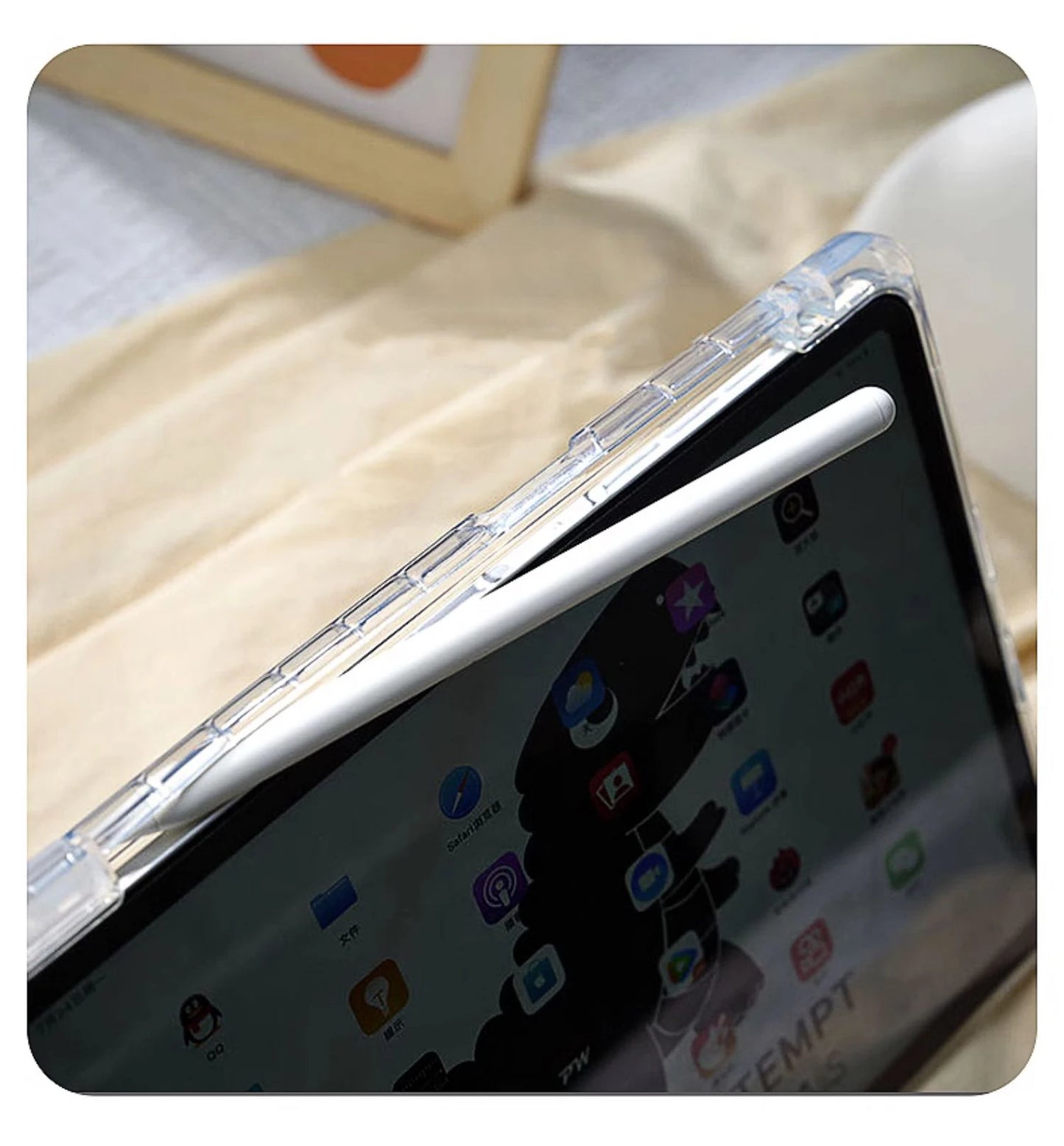 Étui avec Support pour iPad Air 11" 2025, iPad Pro 11/12.9", iPad 10ème/11ème Génération - Compatible M2/M3/M4/M5