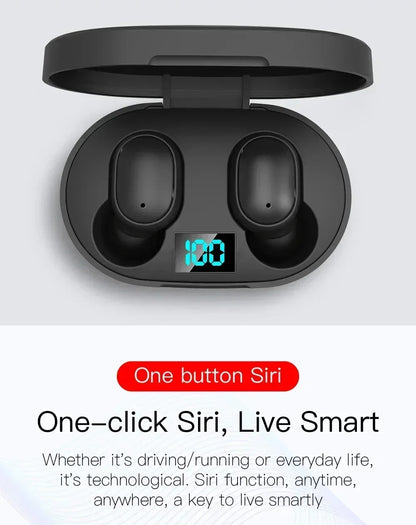 Écouteurs Bluetooth Sans Fil E6S TWS avec Réduction de Bruit et Microphone Waterproof