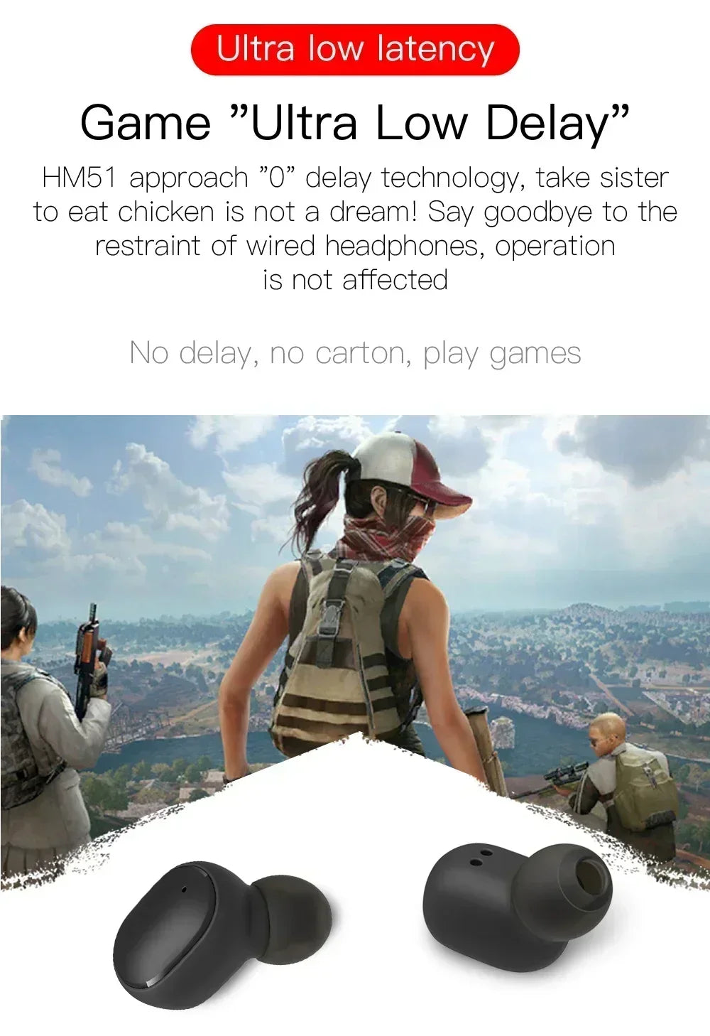 Écouteurs Bluetooth Sans Fil E6S TWS avec Réduction de Bruit et Microphone Waterproof