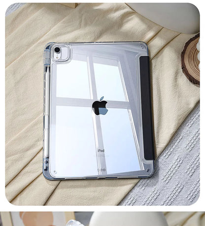 Étui avec Support pour iPad Air 11" 2025, iPad Pro 11/12.9", iPad 10ème/11ème Génération - Compatible M2/M3/M4/M5